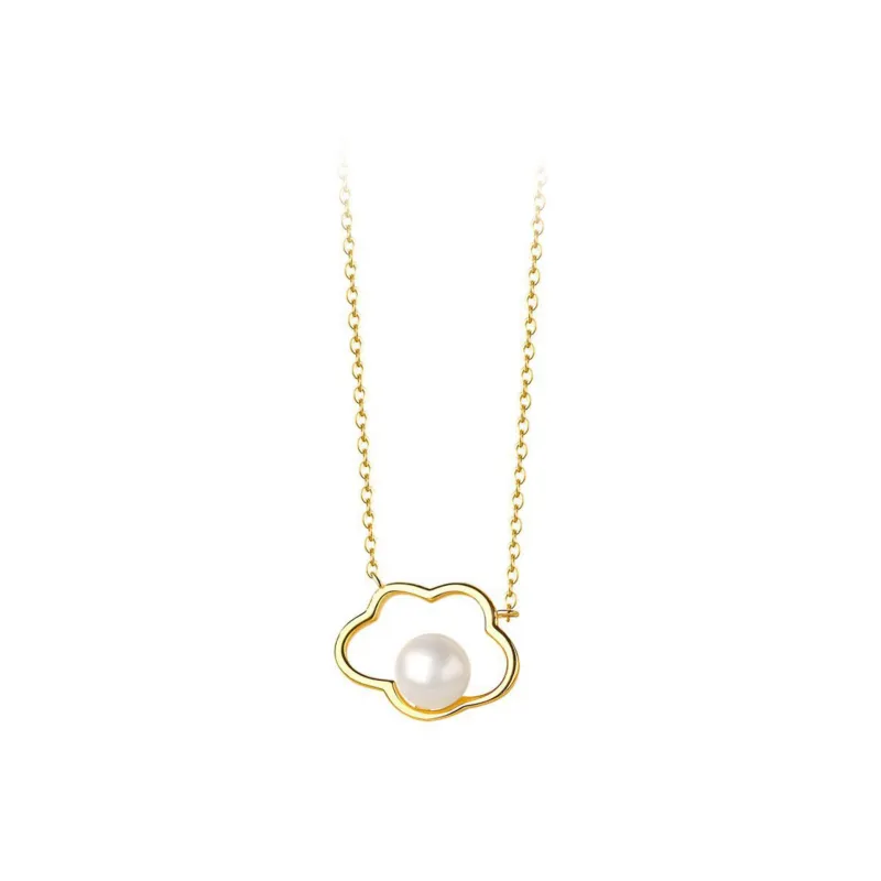 Di Su Xing 925 Silver Imitation Pearl Necklaces Women's-7