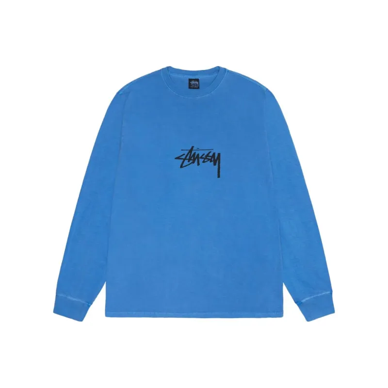 Stussy Pigment Dyed Small Stock Long Sleeve Tee-4