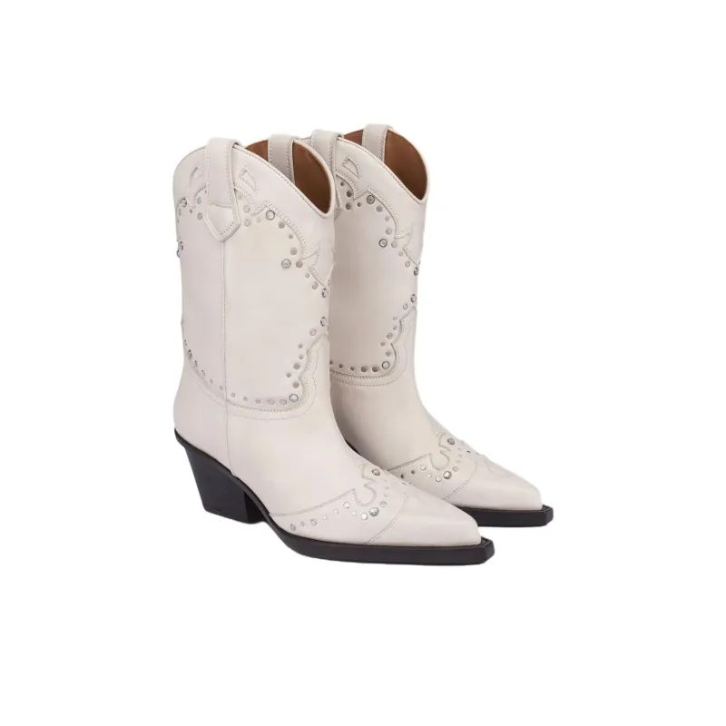 Paris Texas Janice Ankle Boots 6cm Women's White-2