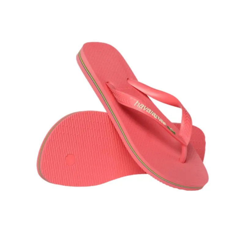Havaianas Brazil Logo Flip Flops Women's Red-5