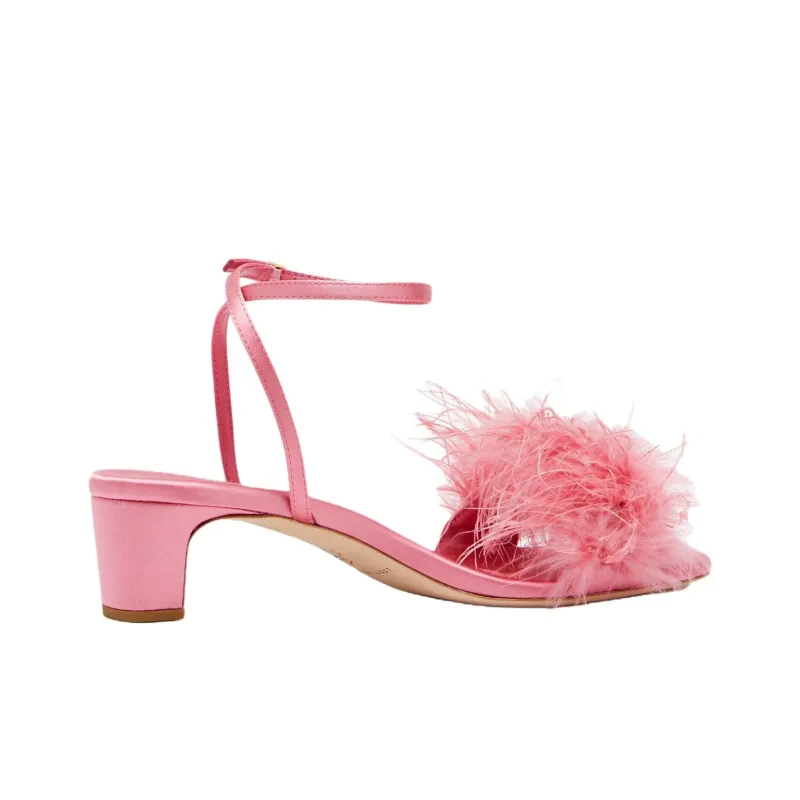 Loeffler Randall Senna Strap Sandals 4.5cm Women's Pink-3