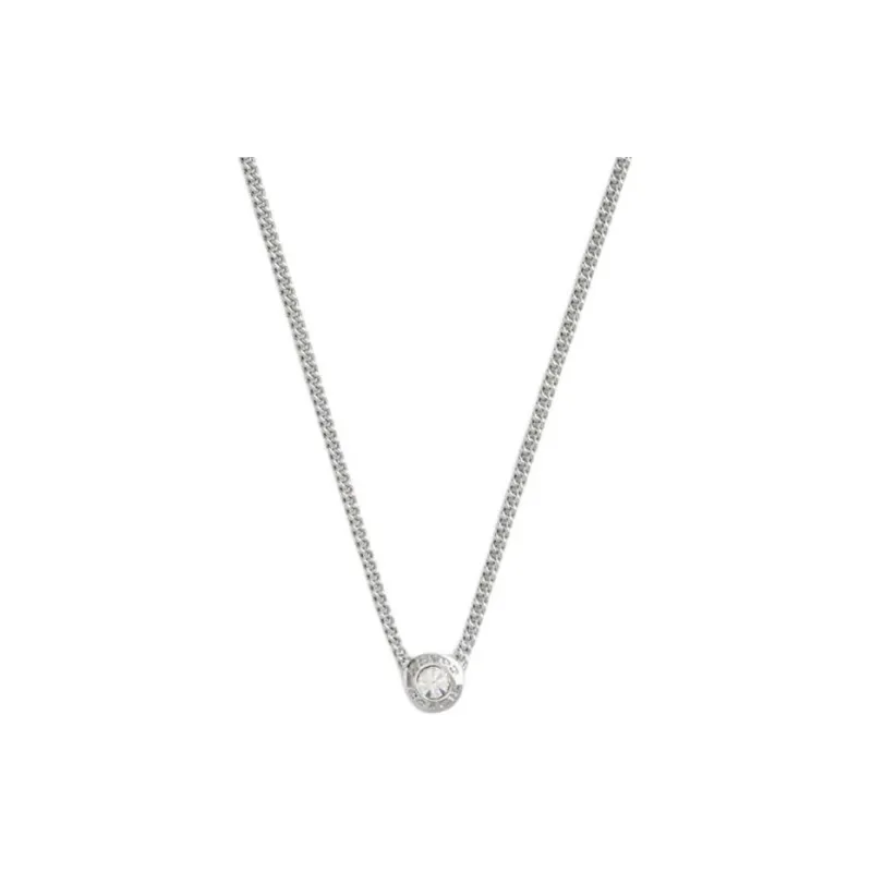 COACH Brass Plated Necklaces Women's Silver-1
