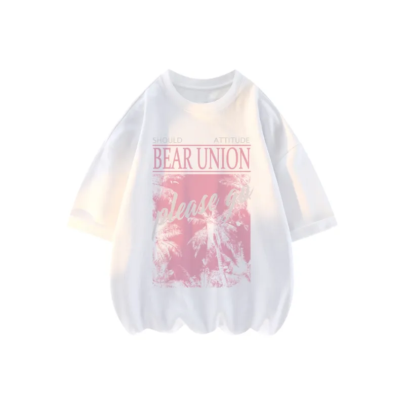 BEAR UNION Drop Shoulder Sleeve T Shirt Unisex-3