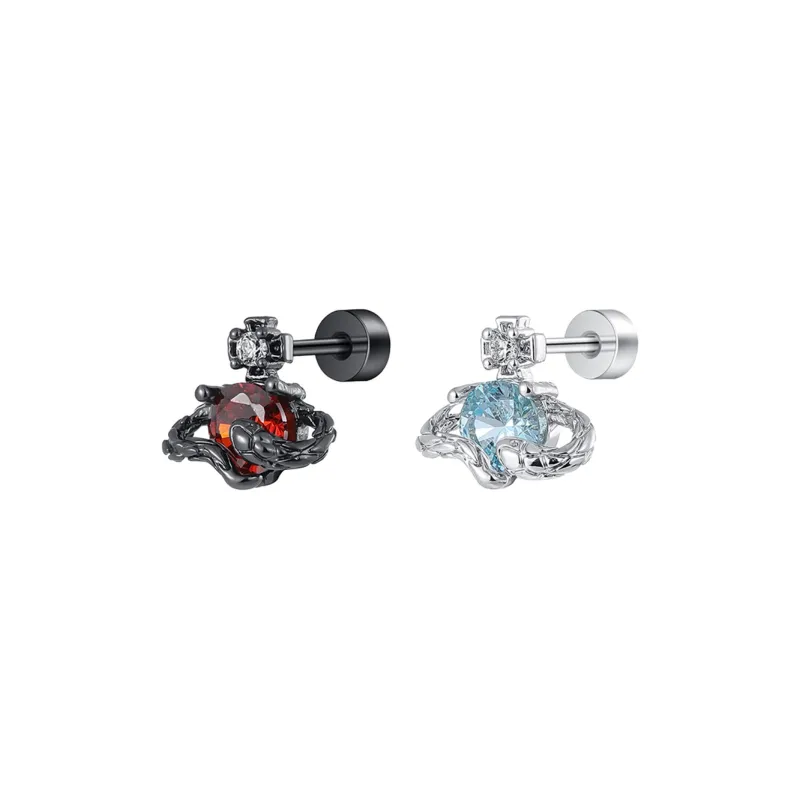 MISS XIA JWY Titanium Steel Stud Earrings Unisex-20