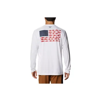 Columbia Terminal Tackle PFG Fish Flag™ T Shirt Men's White