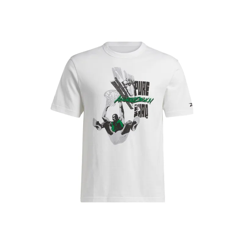 Reebok BB SHAQ GRAPHIC TEE T-Shirt Men's White-0