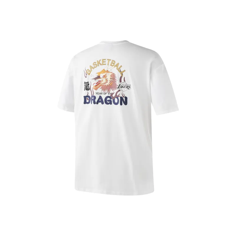 NBA Dragon Year Series T Shirt Unisex White-0