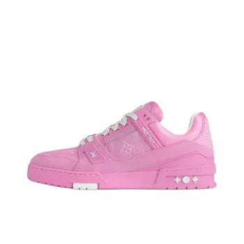 LOUIS VUITTON Trainer Low Top Skateboard Shoes Women's Pink