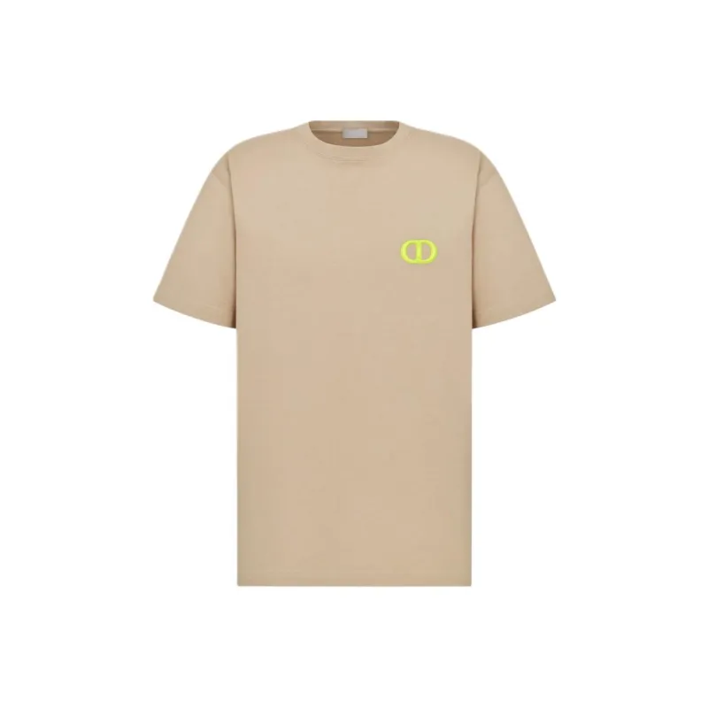 DIOR Logo Embroidered Crewneck T Shirt-0