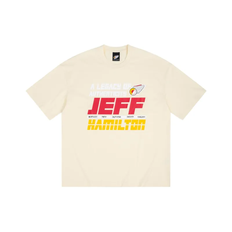 JEFF HAMILTON T-Shirt Unisex Beige Yellow-0