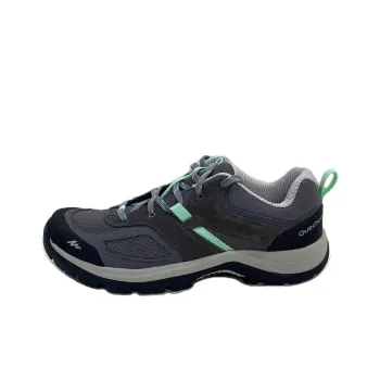 DECATHLON Cushioning Anti Slip And Wear Resistant Outdoor Shoes Women's Gray Green