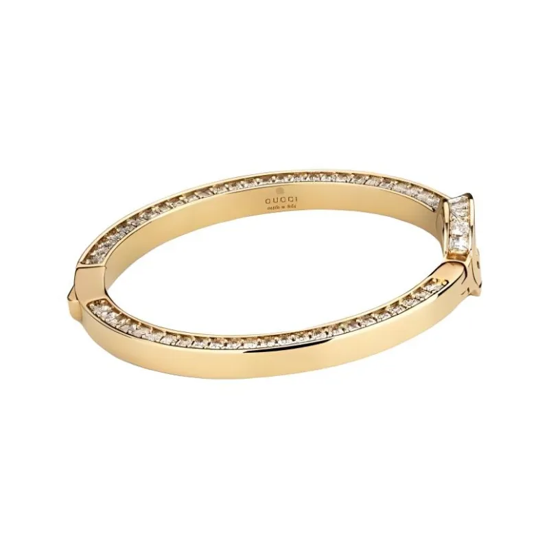 GUCCI Brass Bangles Women's Gold-1
