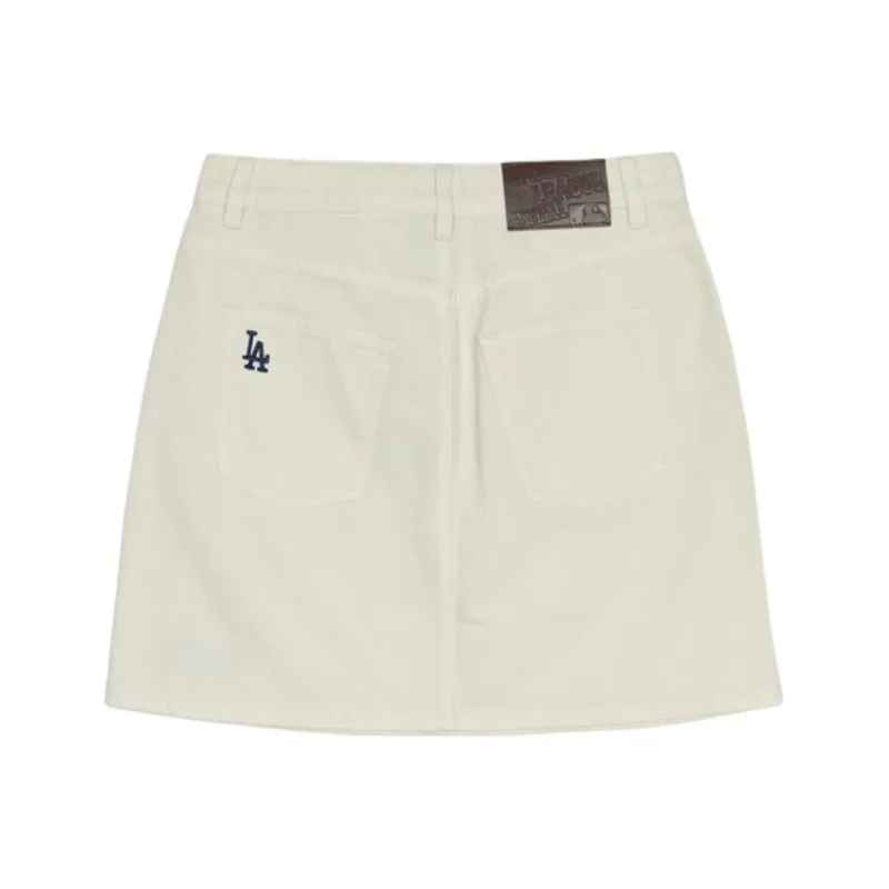 MLB Casual Short Skirts Women's Beige-1
