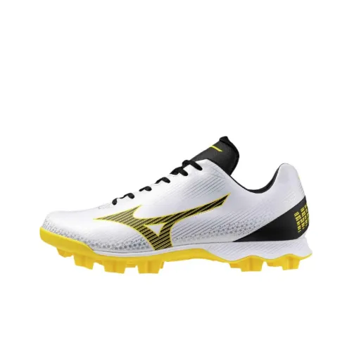 Mizuno Wave Bright Revolution Low Top Upper Height Baseball Shoes Unisex White