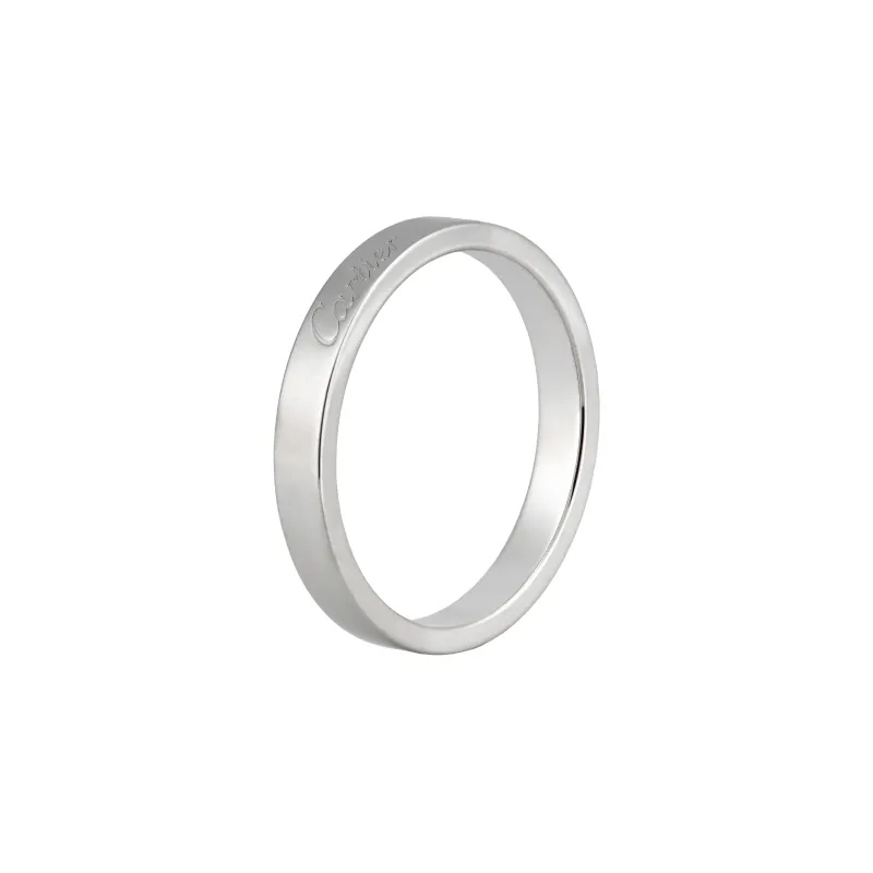 CARTIER C De Cartier Rings Platinum Rings Unisex-1