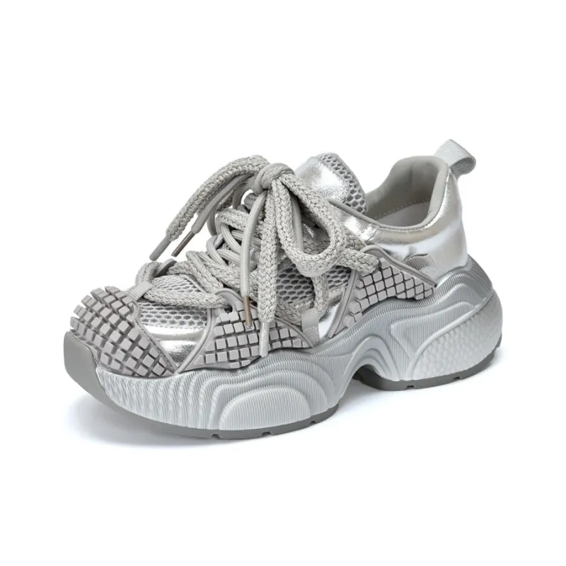 VAEL Cushioned Slip Resistant Abrasion Resistant Low Top Chunky Sneakers Women's-6