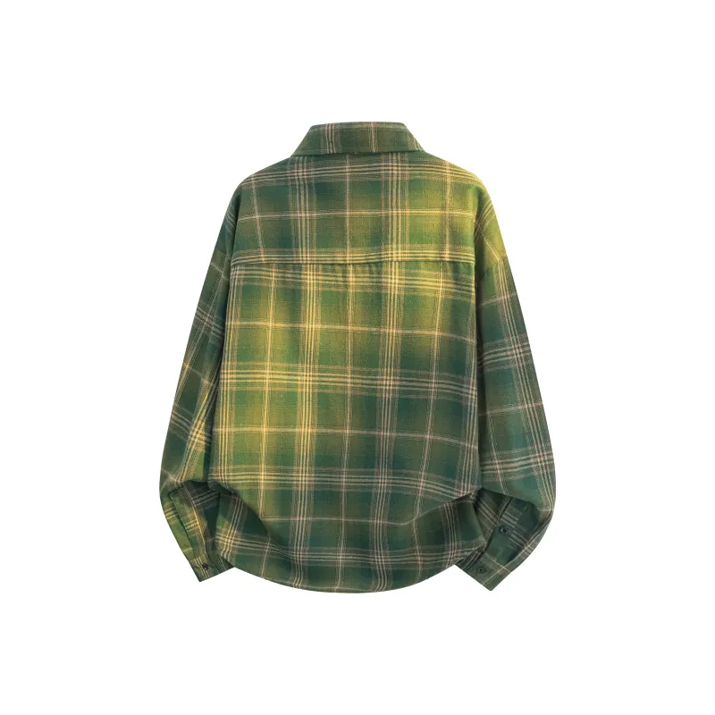 YATSI Shirt Unisex Black White Plaid-7