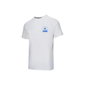 Adidas T Shirt Unisex White Blue