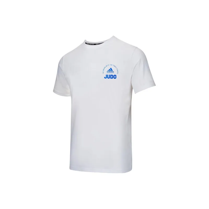 Adidas T Shirt Unisex White Blue-0