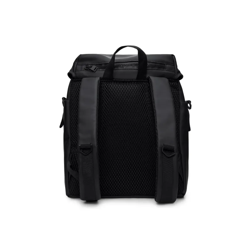 Rains Polyester Backpack Unisex Black/Rose Brown/Soft Light Yellow-2