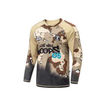 LiNing x Aape Basketball Collection Rebel Collection T Shirt Men's Chaos Brown All Over Print