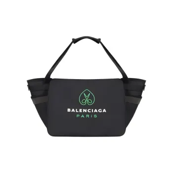 Balenciaga Recycled Nylon Shoulder Strap Tote, Portable Crossbody Bag, Shoulder Bag Men's Black