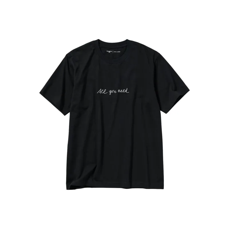 UNIQLO UNIQLO/UNIQLO Peace For All Series T-Shirts Unisex Black-0