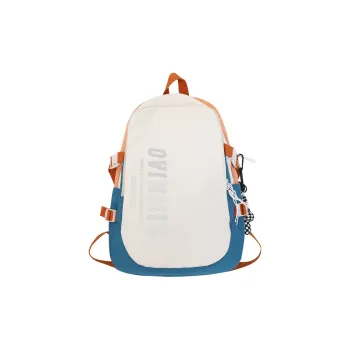 Yalu Nylon Backpacks Backpack Regular Unisex Black/Gray/Purple/Orange & Light Blue/Orange & Dark Blue