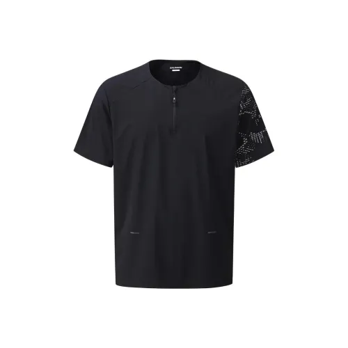 SALOMON UNI Trail Grit T Shirt Unisex Black