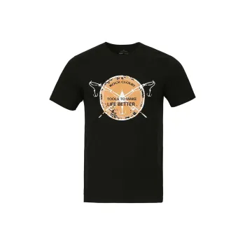 Rock Cloud T-Shirts Men Black