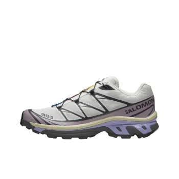SALOMON XT 6 Anti Slip Wear Resistant Low Top Casual Running Shoes Women's Taro Purple