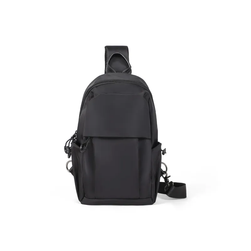 VINEY Oxford Sling Bag Shoulder Bag Crossbody Bag Medium Size Unisex Black-1
