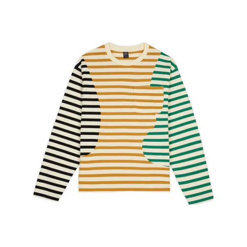 Brain Dead ORGANIC PANELED STRIPE LONG SLEEVE T SHIRT T Shirt Unisex Multicolor