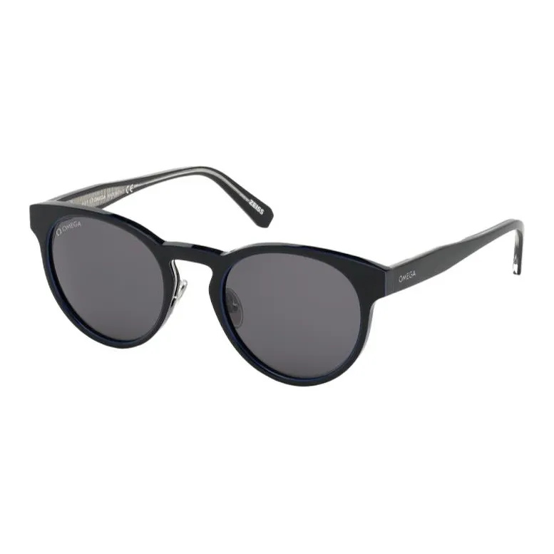 OMEGA Matte finish Round frame Sunglasses-0