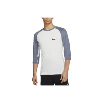 Nike 3/4-Length Sleeve Baseball Top T-Shirt Men's White