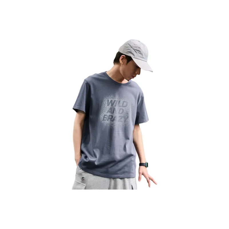 Tonlion T Shirts Men Ink Blue-0