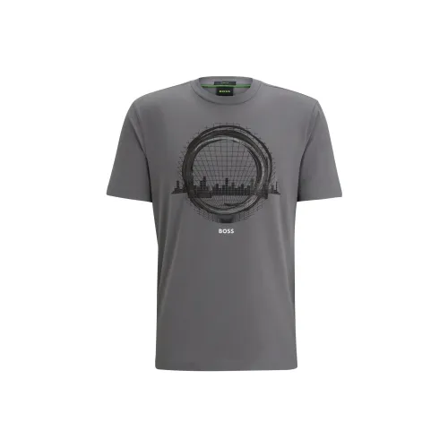 HUGO BOSS Graphic print Cotton T shirt