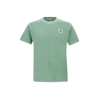 STONE ISLAND Compass motif Mélange T shirt