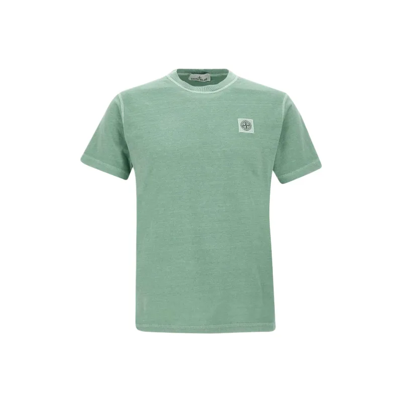 STONE ISLAND Compass motif Mélange T shirt-0