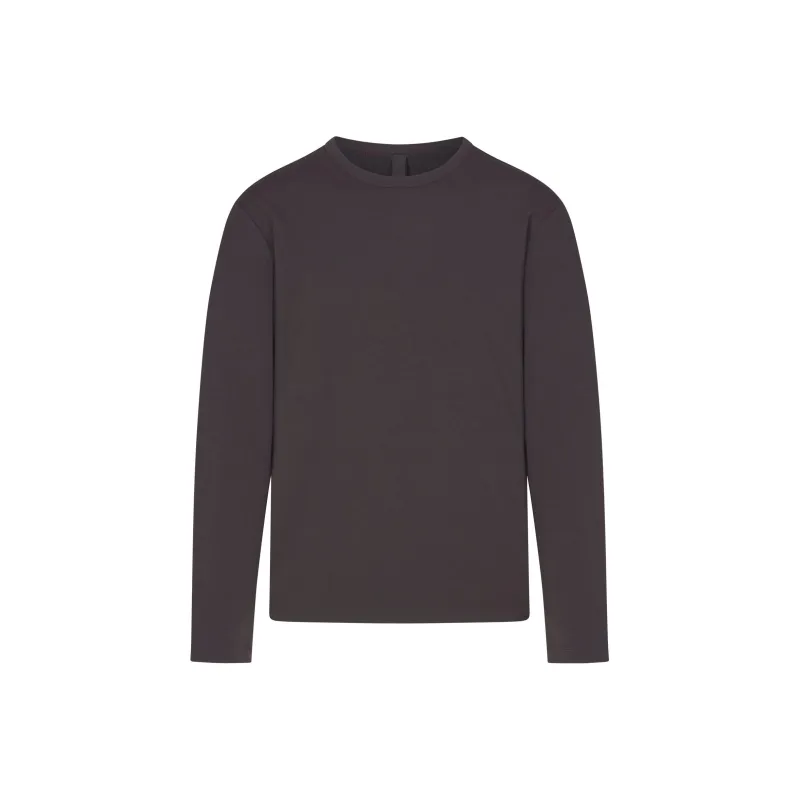SKIMS JERSEY LOUNGE MENS LONG SLEEVE T-SHIRT T-Shirt Men's ASH/Ash Gray-0
