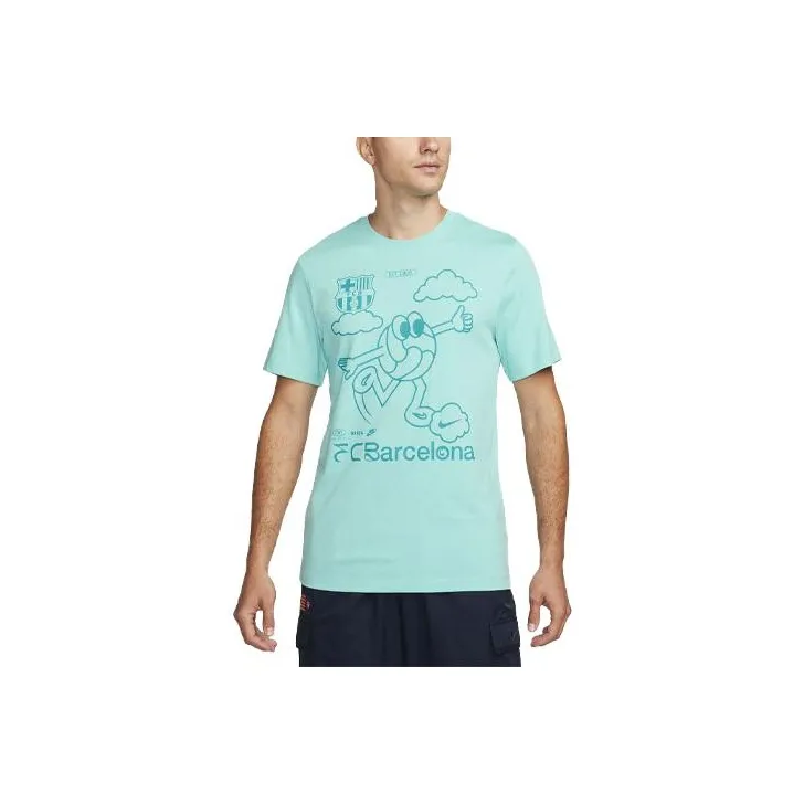 Nike FC Barcelona T-Shirt Men's Light Aqua Green-0