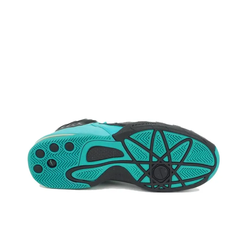 Nike Sonic Flight Anti Slip Wear Resistant High Top Basketball Shoes Unisex Cyan-4