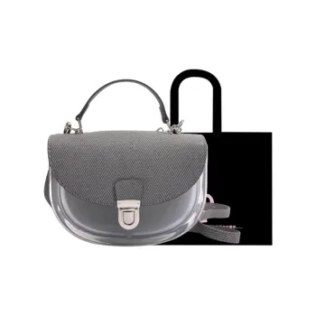 HACIN PU Crossbody One Shoulder Handbag Women's Gray