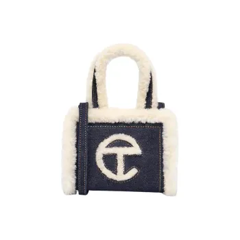 UGG Fabric Tote Bag Shopping Bag Portable Crossbody Bag Shoulder Bag Small Size Women's Denim Blue