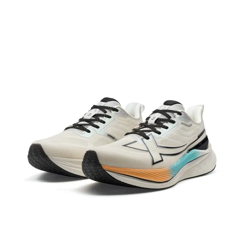 XTEP 2000km 3.0 Anti Slip Wear Resistant Low Top Training Running Shoes Men's White-2