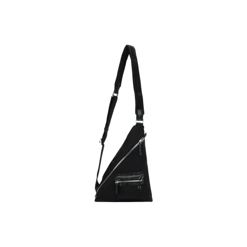 MCM Recycled Nylon Sling Bag Unisex Black