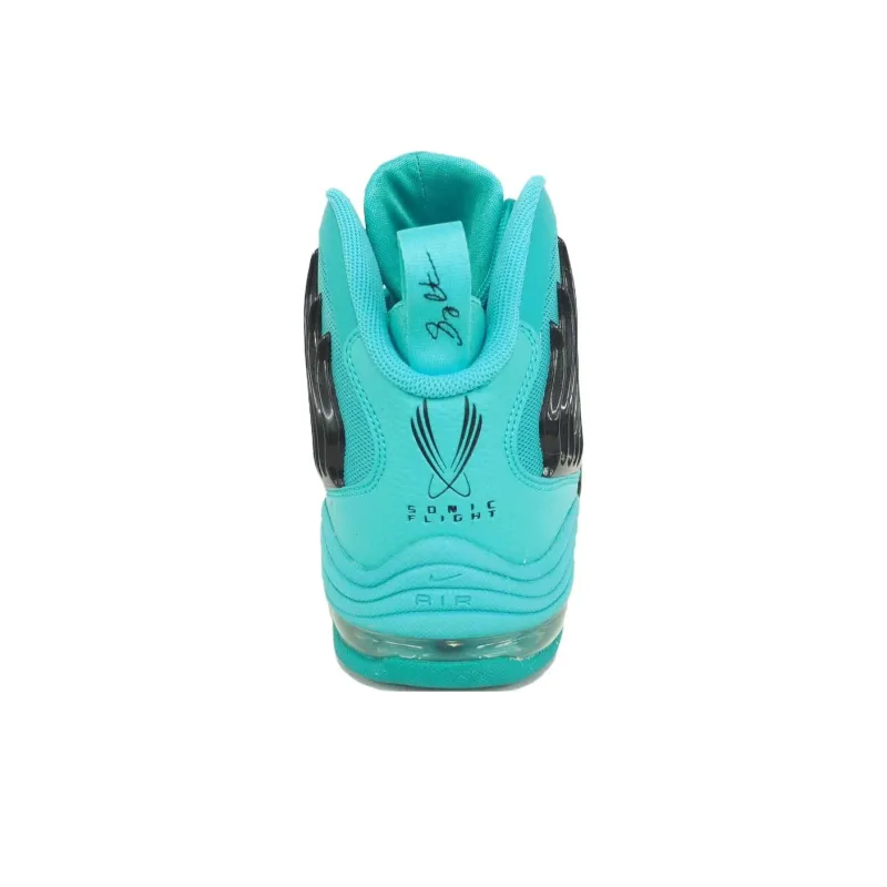 Nike Sonic Flight Anti Slip Wear Resistant High Top Basketball Shoes Unisex Cyan-3