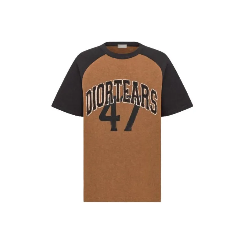 DIOR T-Shirts Men Brown-0