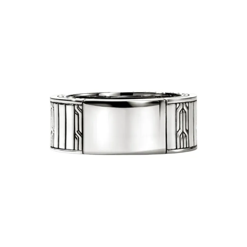 John Hardy Carved chain Ring-1