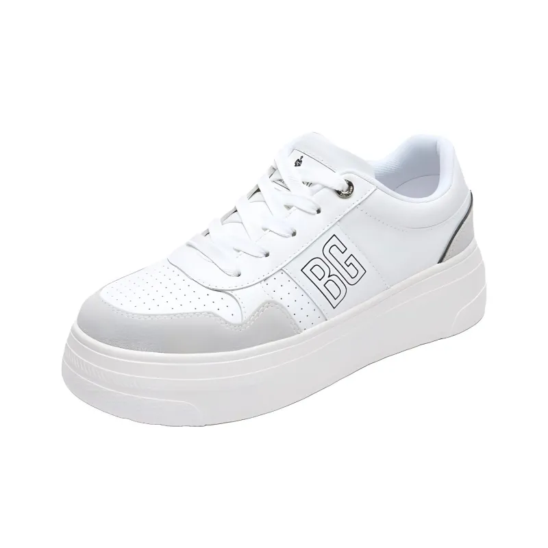 Biyin Leufen Breathable Height Increasing Low Top Skateboard Shoes Women's-3